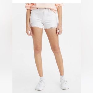 Levi’s High Rise White Shorts